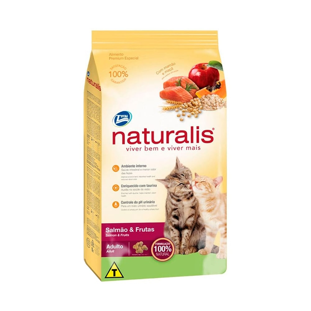 Naturalis Gatos Adultos Salmón y Frutas 