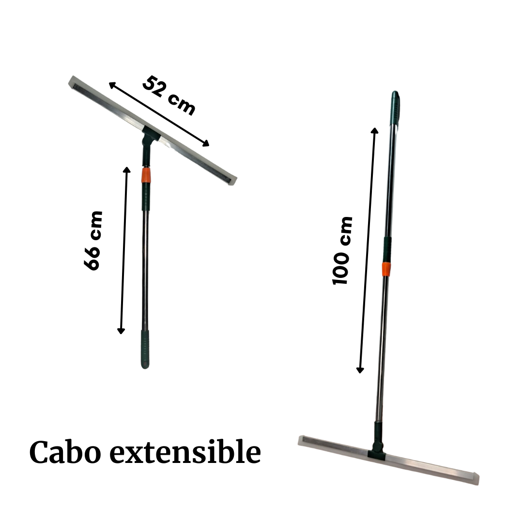 Lampazo para vidrios con cabo extensible 
