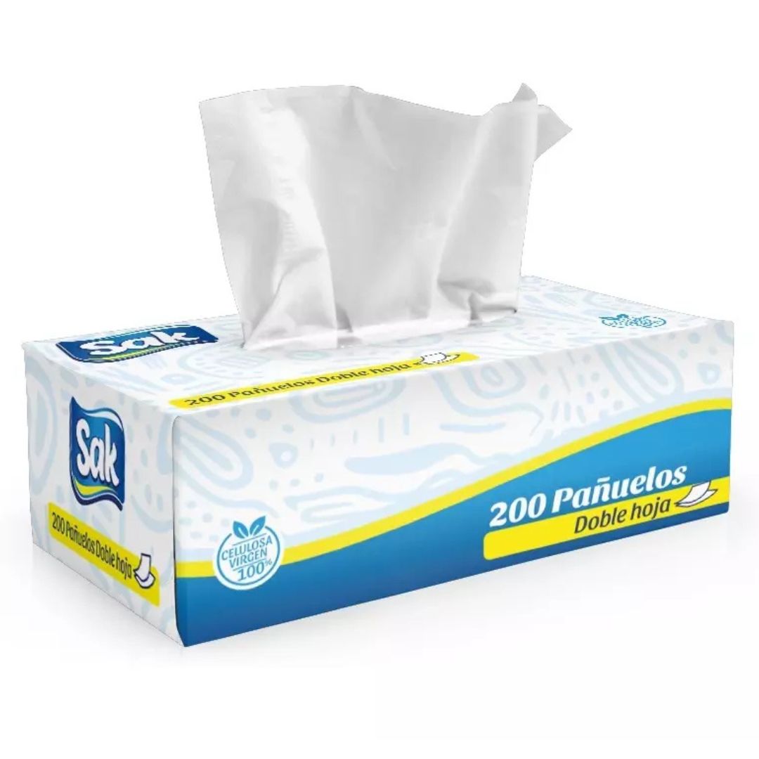Pañuelos Doble Hoja Sak x 200