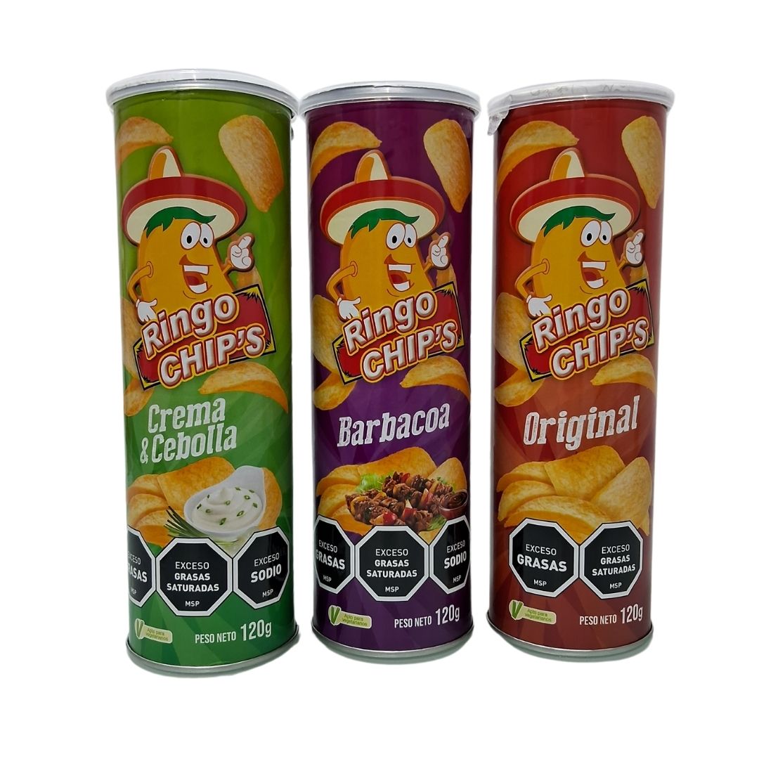Papas en tubo Ringo Chips