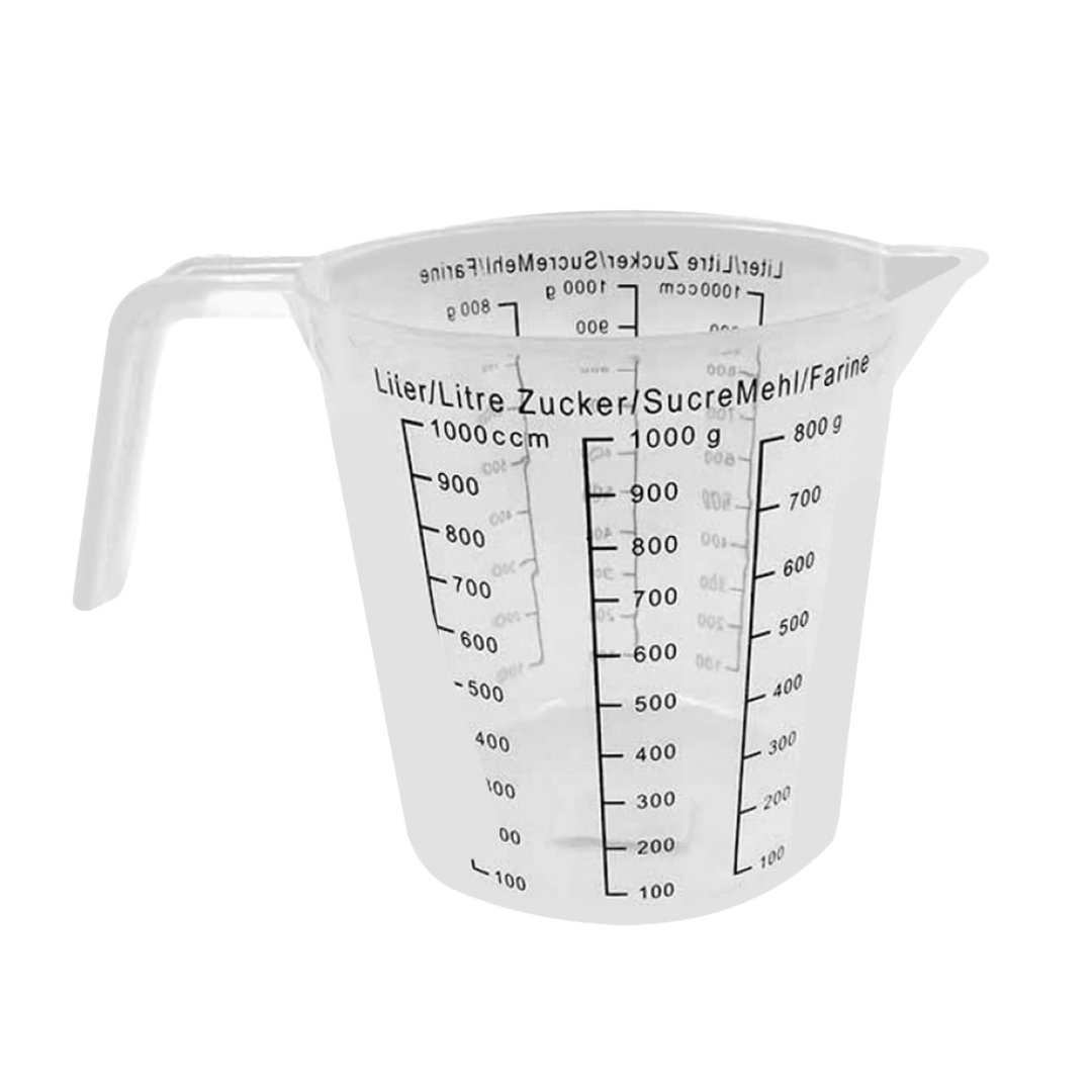 Jarra medidora de plástico 1Lt 