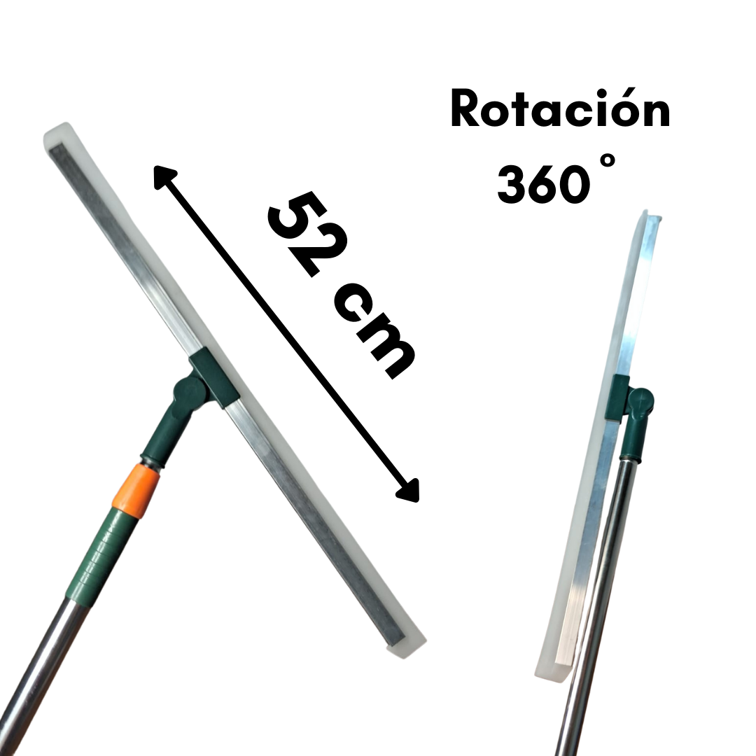 Lampazo para vidrios con cabo extensible 