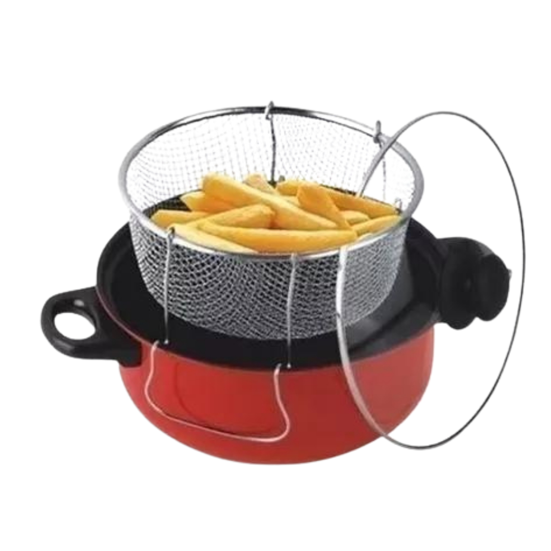 Freidora con cesta