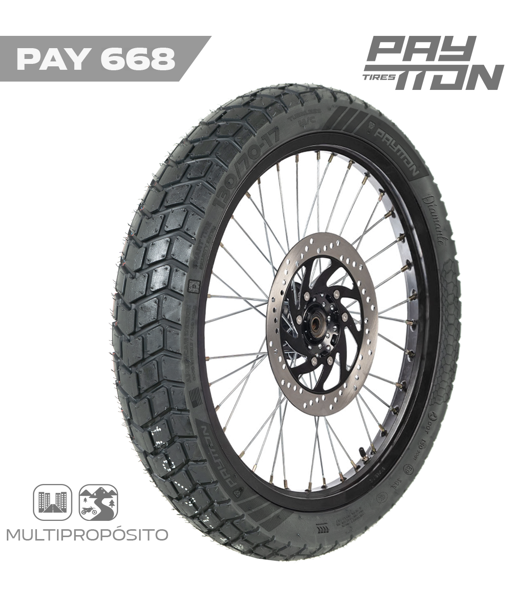 130/70-17 TL / PAY668