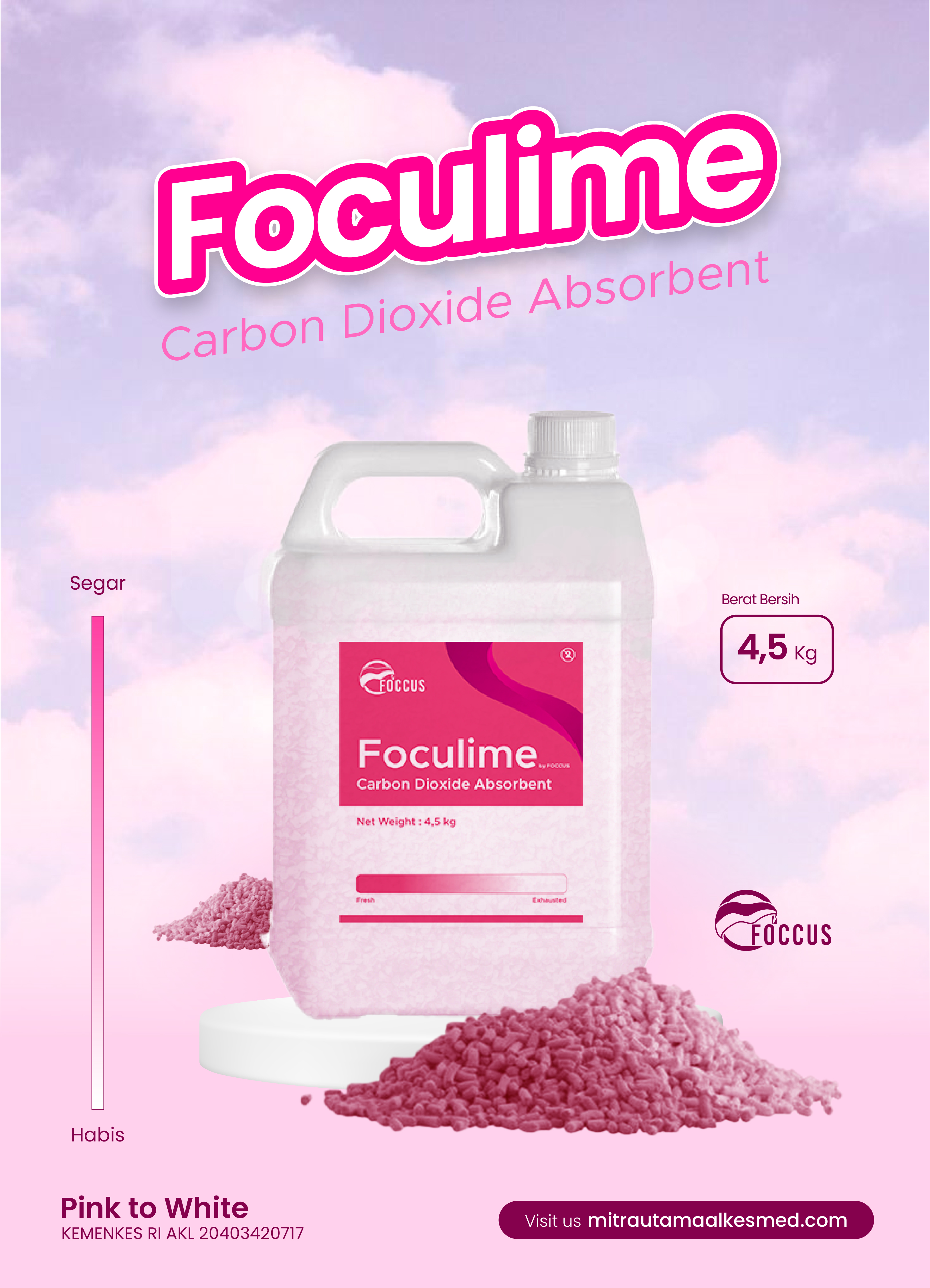 FOCULIME - Carbon Dioxide Absorbent