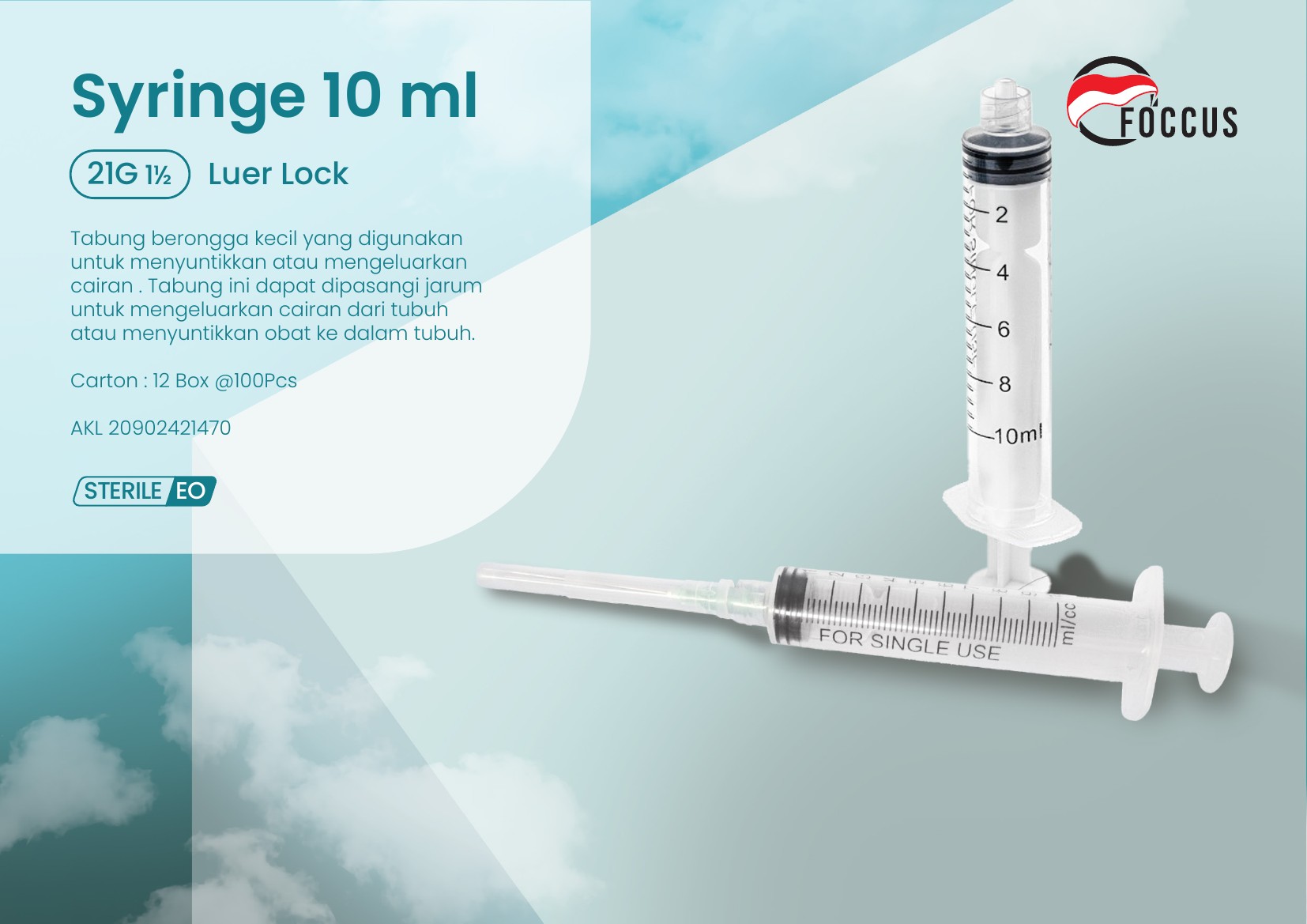 Disposable Syringe 10 ml