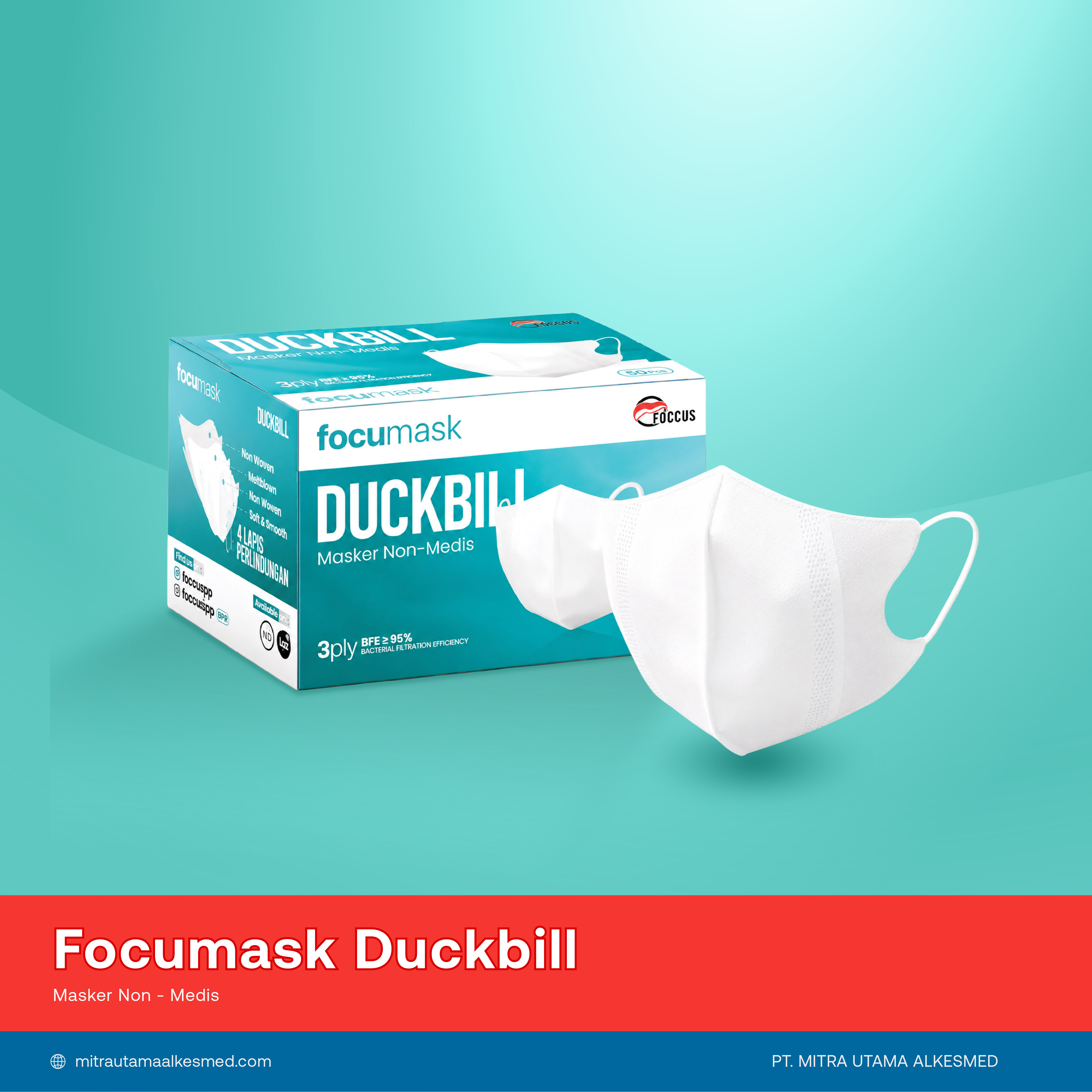 Focumask Masker Duckbill | Headloop