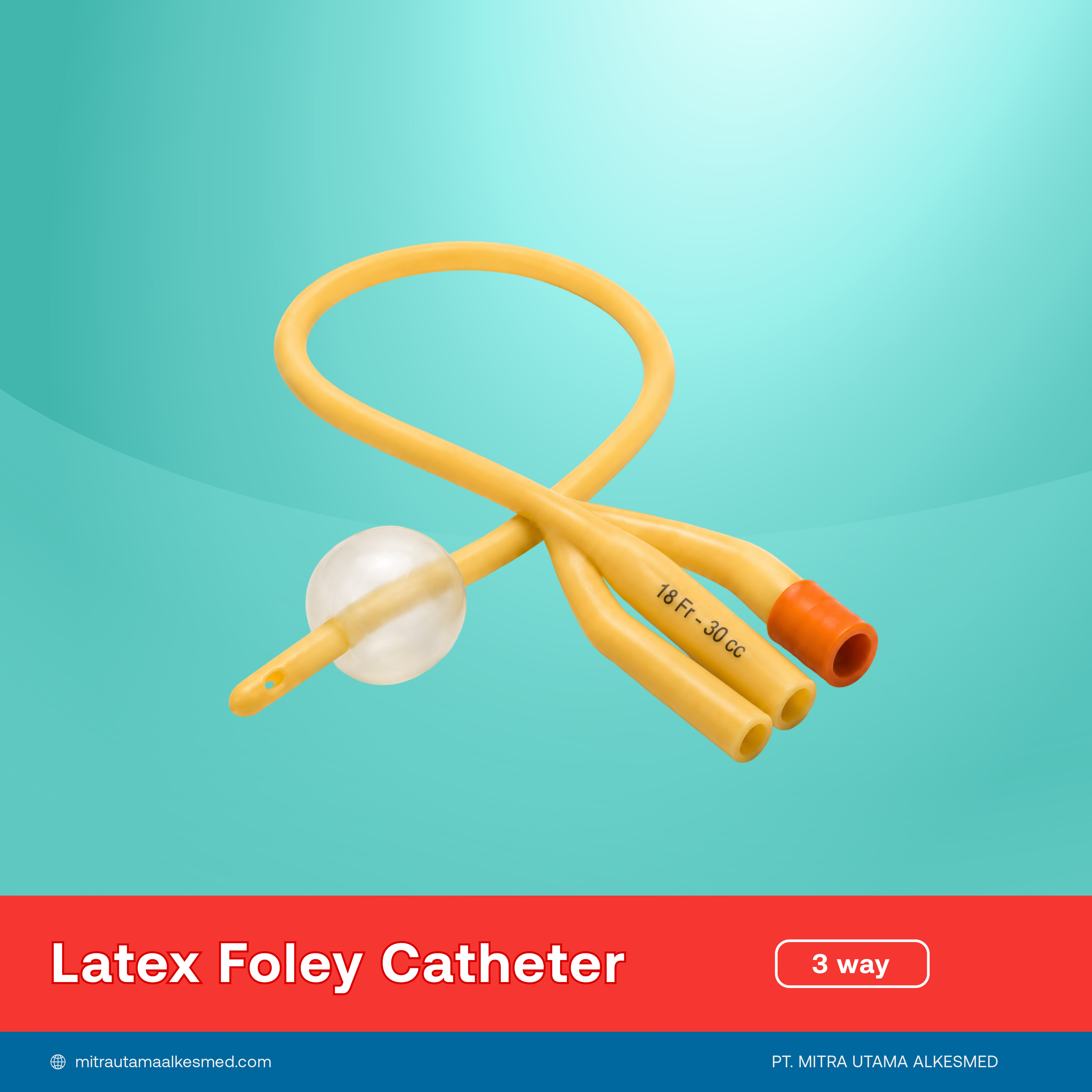 Latex Foley Catheter  |  2 Way & 3 Way