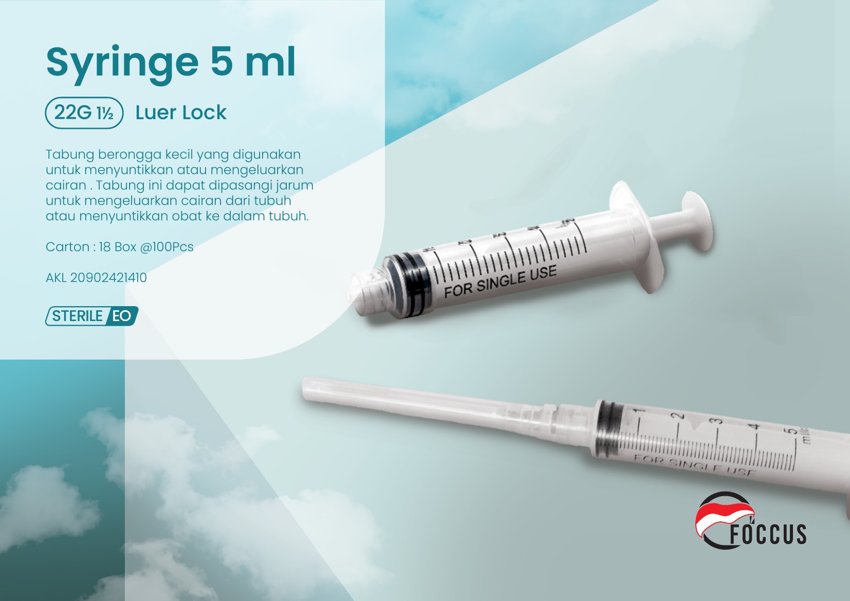 Disposable Syringe 5 ml