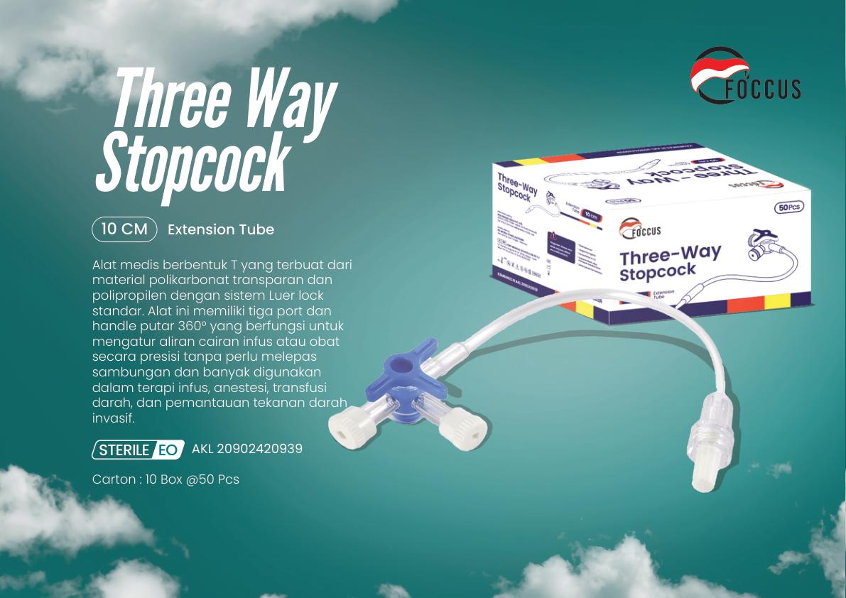 Threeway Stopcock With Extension 10 cm