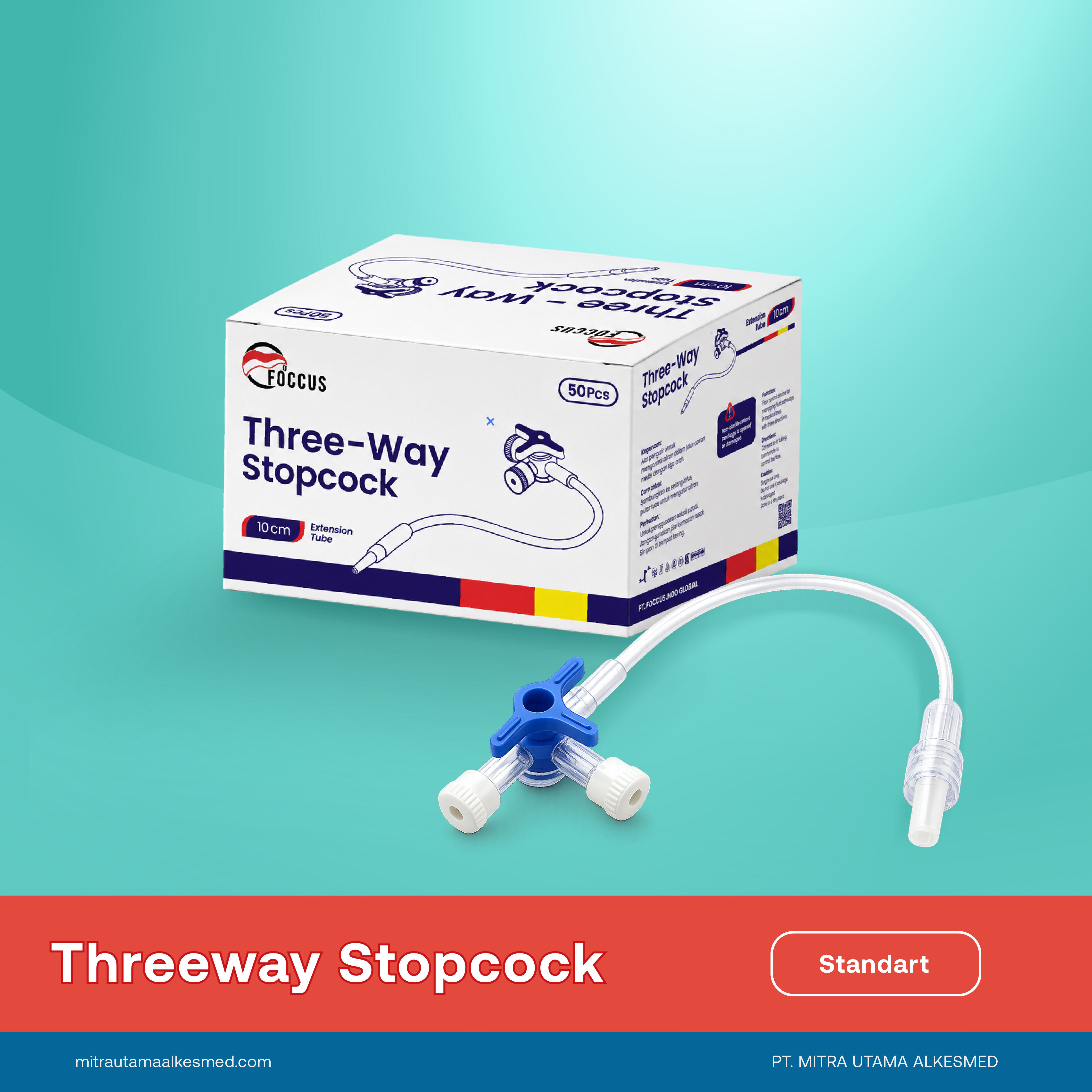 Threeway Stopcock  |  Extension 10 cm