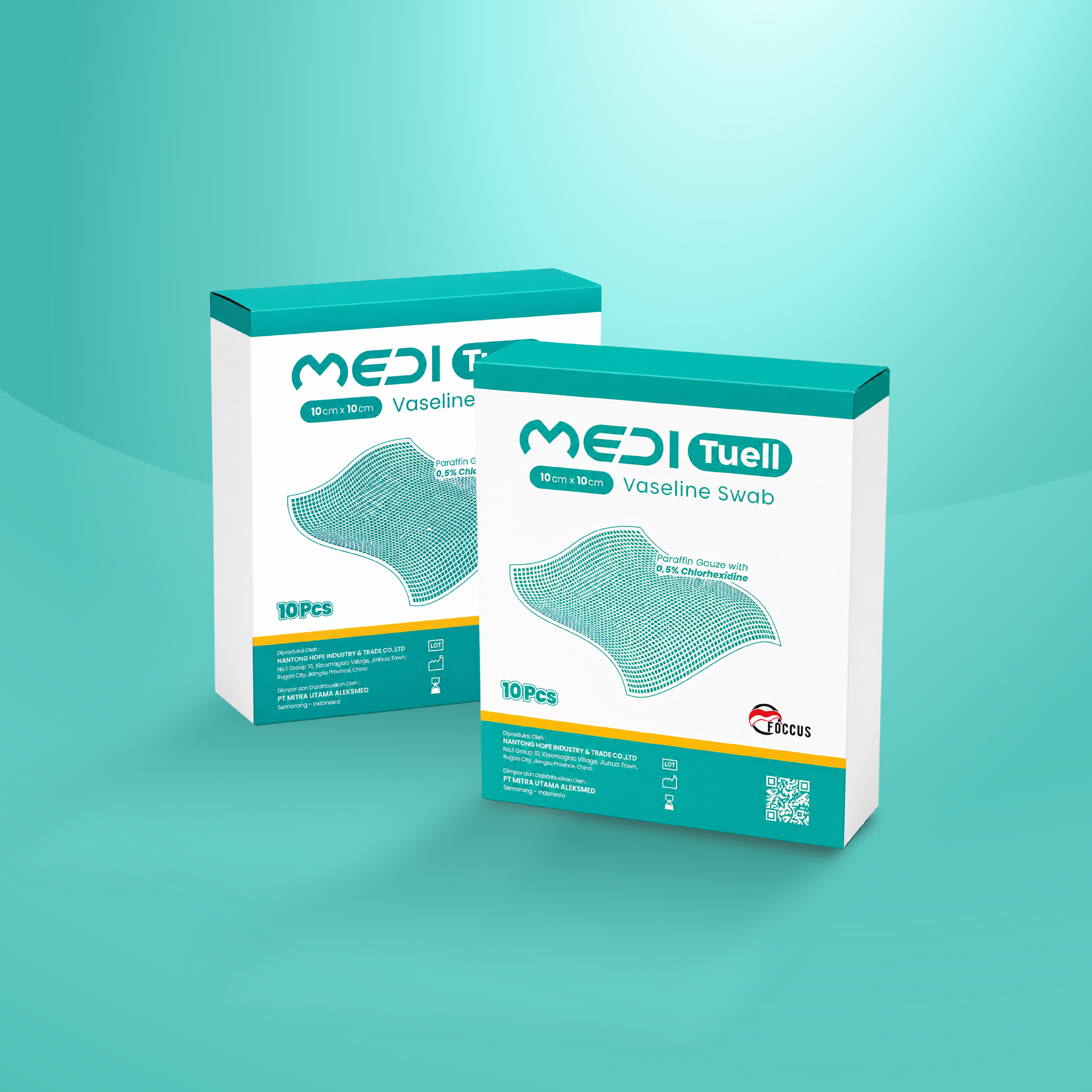 Medituell Vaseline Swab 10 cm x 10 cm