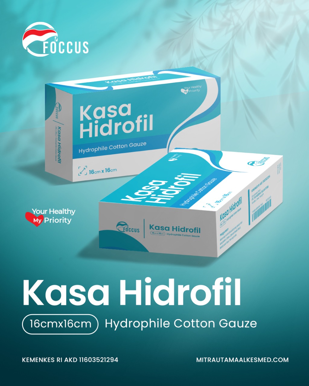 Kasa Hidrofil 16x16