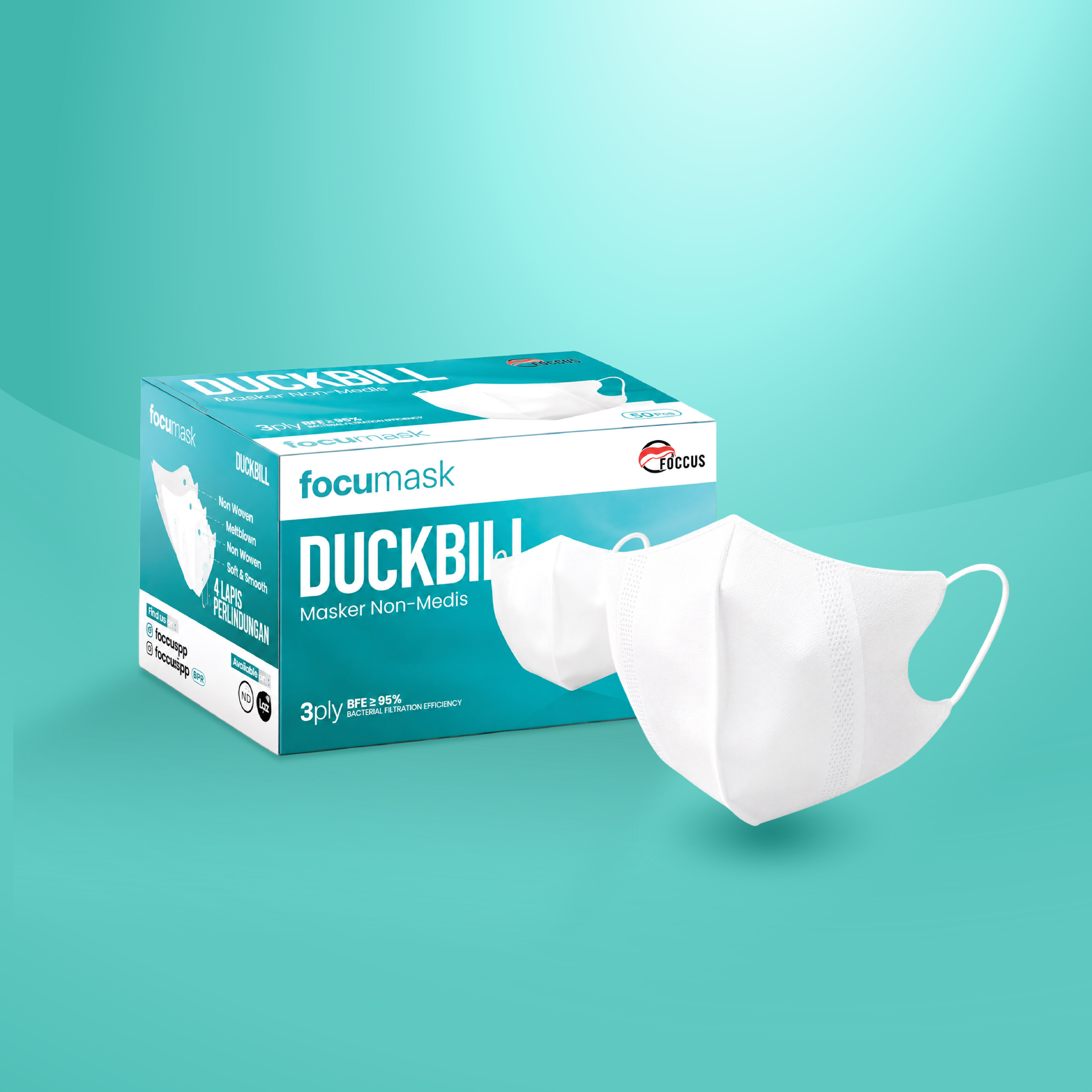 Focumask Masker Duckbill | Headloop
