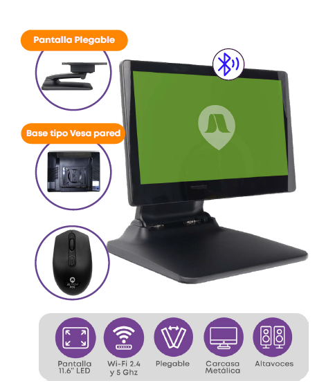 TODO EN UNO CORE i3 11.6" ALUMINIO