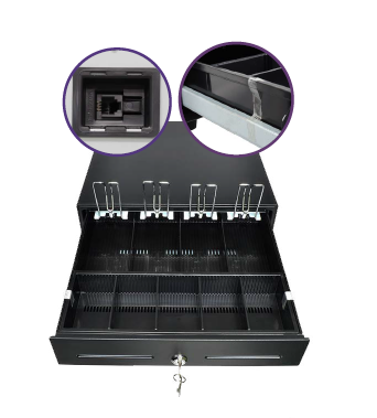 CAJÓN MONEDERO 350MM RIEL METÁLICO