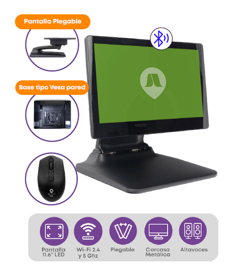 TODO EN UNO CORE i5 11.6" ALUMINIO