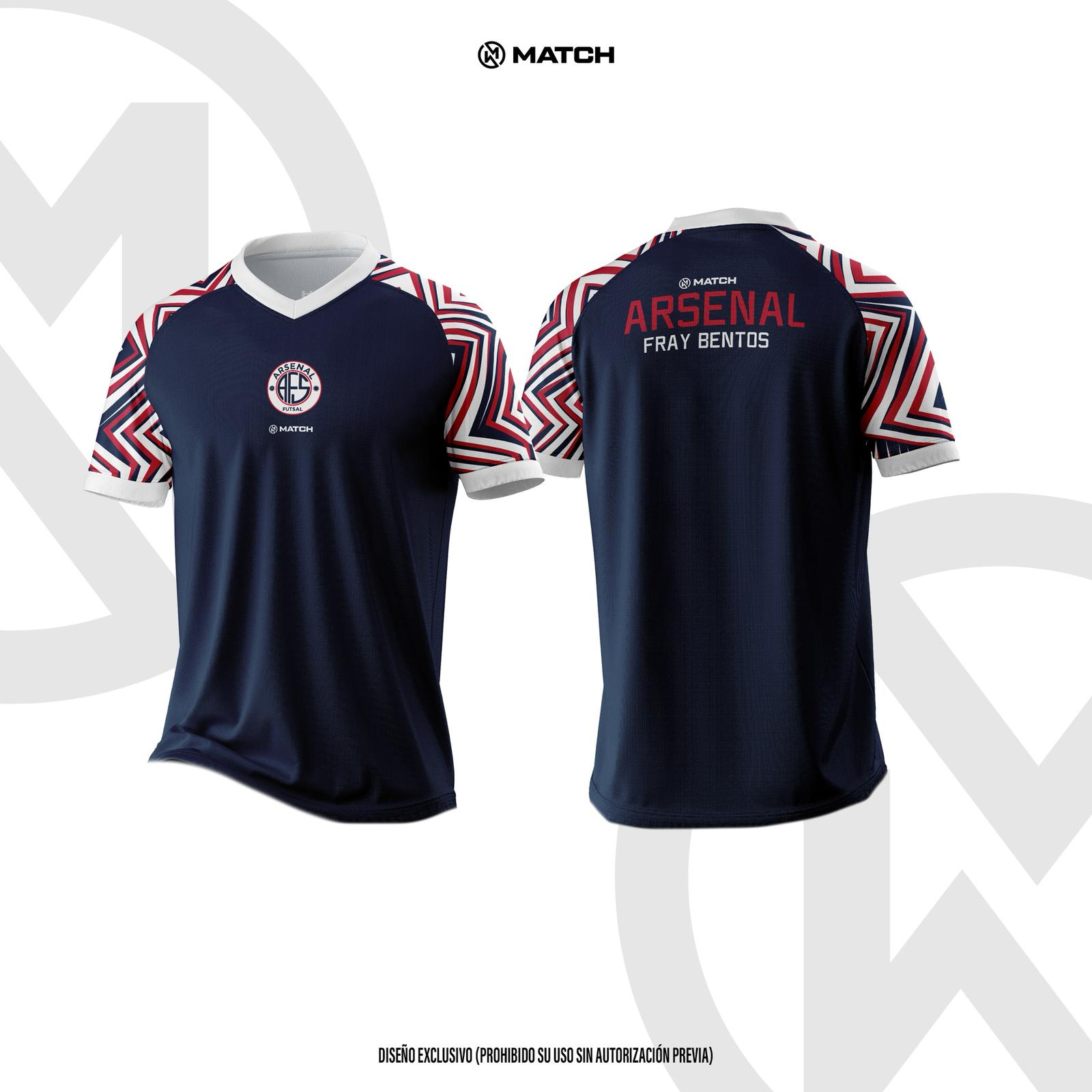 CAMISETA PREMATCH 2025 ARSENAL FUTSAL