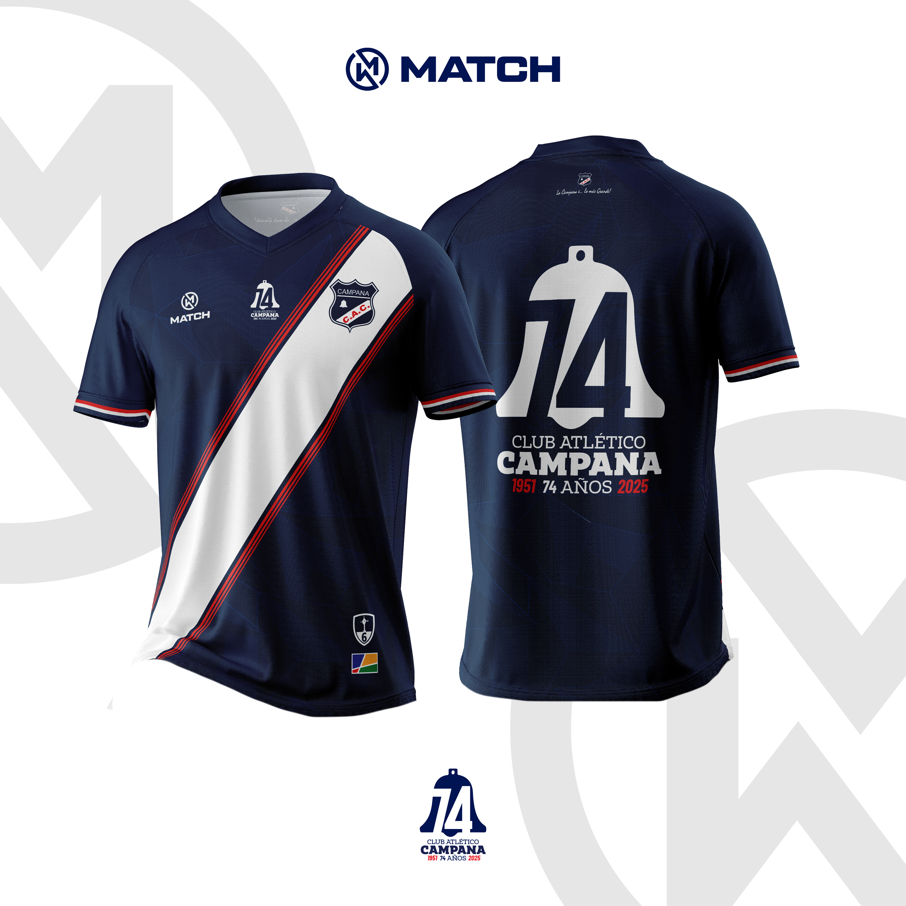 CAMISETA OFICIAL 74 AÑOS CLUB CAMPANA