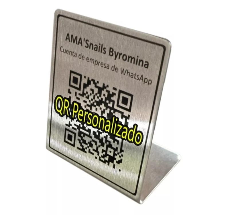Pack X 25 Cartel Qr Personalizado Formato L