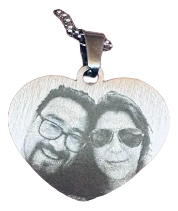 Fotomedalla acero quirúrgico Corazón