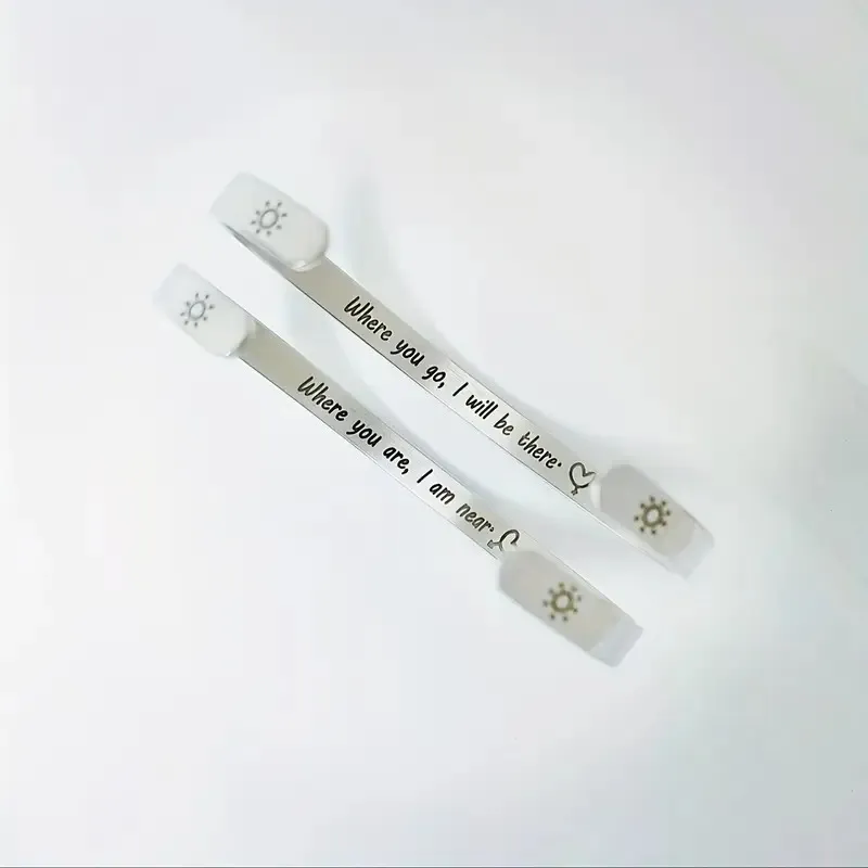 Par de Pulseras esclavas personalizadas para compartir