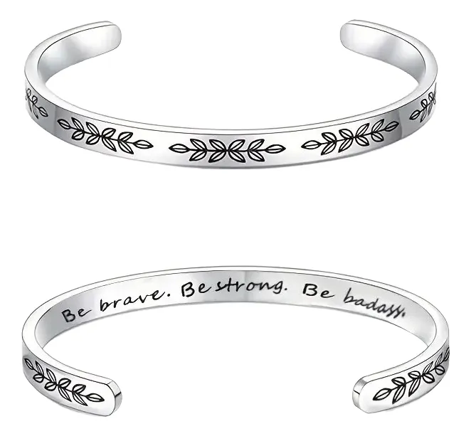 Par de Pulseras esclavas personalizadas para compartir