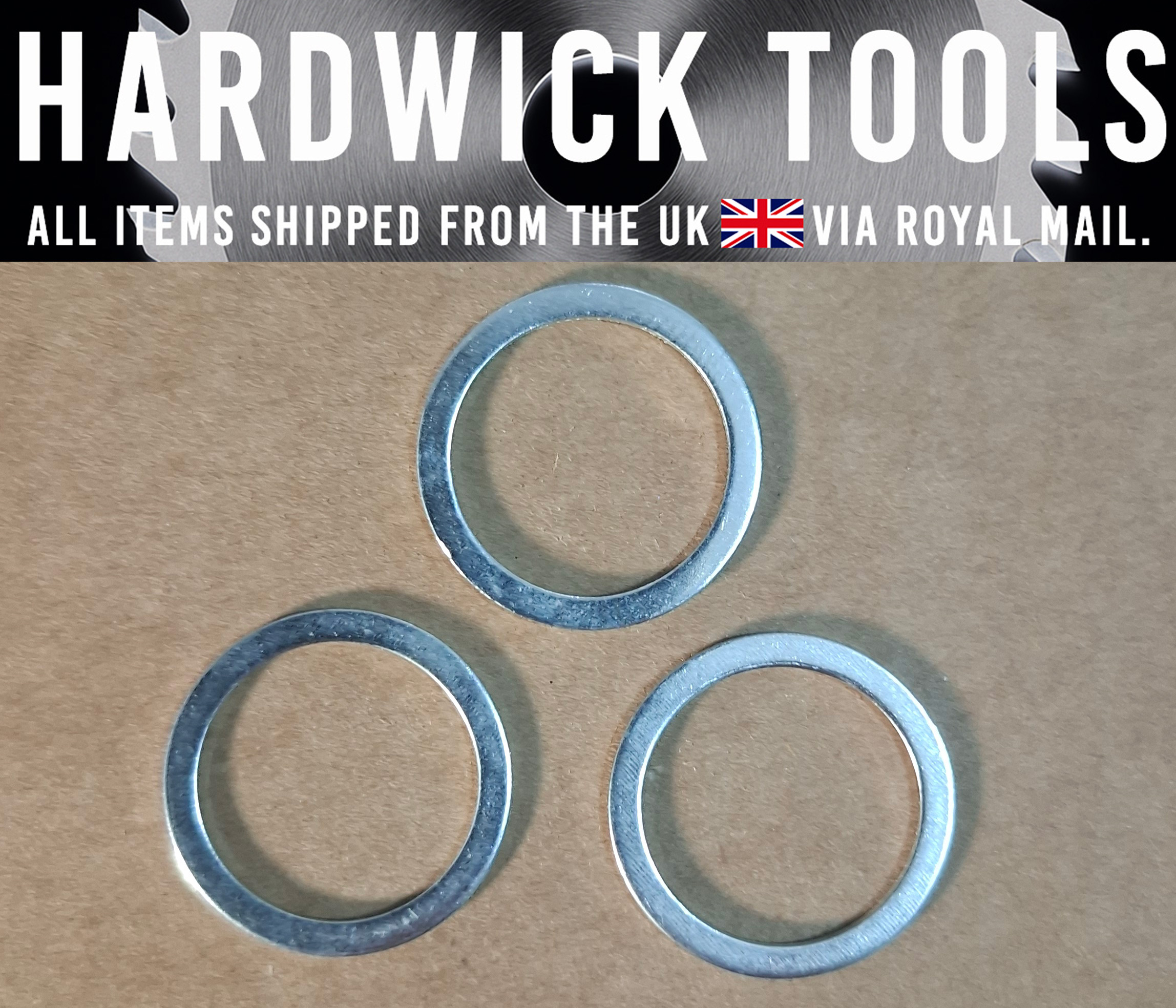3x 20 to 16mm Reducing / Reduction Rings – Circular Saw Blade Bore Adapter