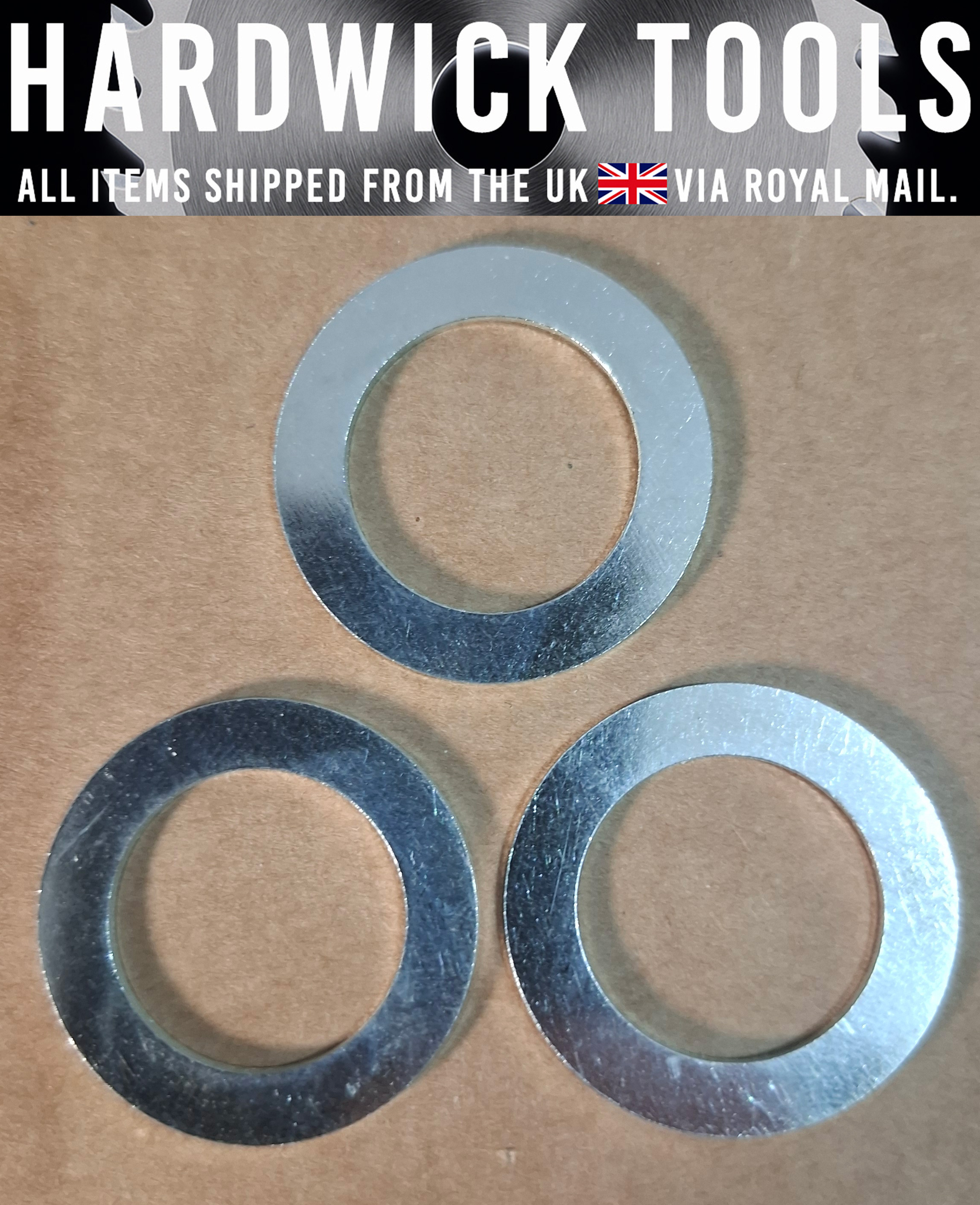 3x 30 to 20mm Reducing / Reduction Rings – Circular Saw Blade Bore Adapter