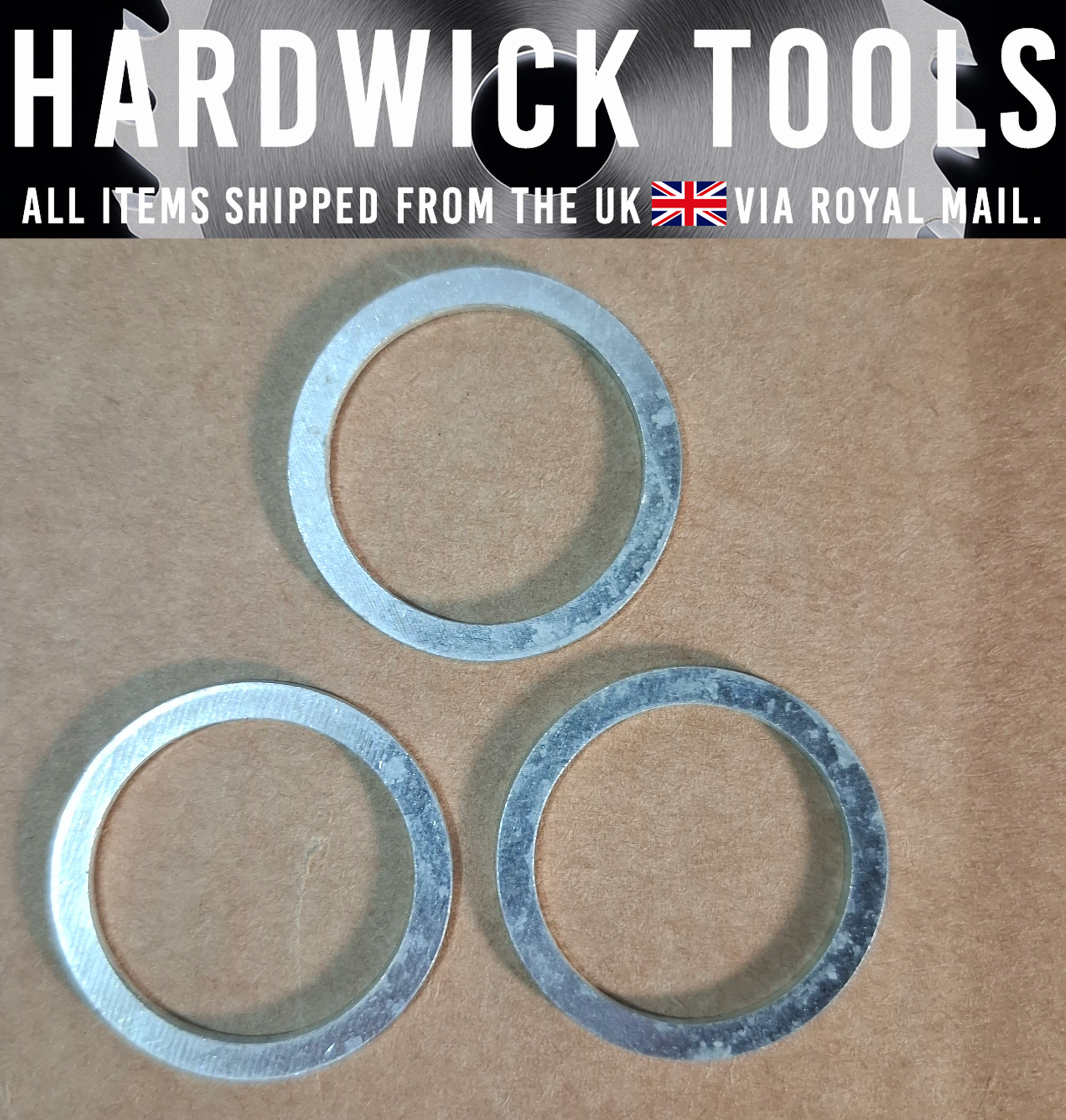 3x 25 to 20mm Reducing / Reduction Rings – Circular Saw Blade Bore Adapter