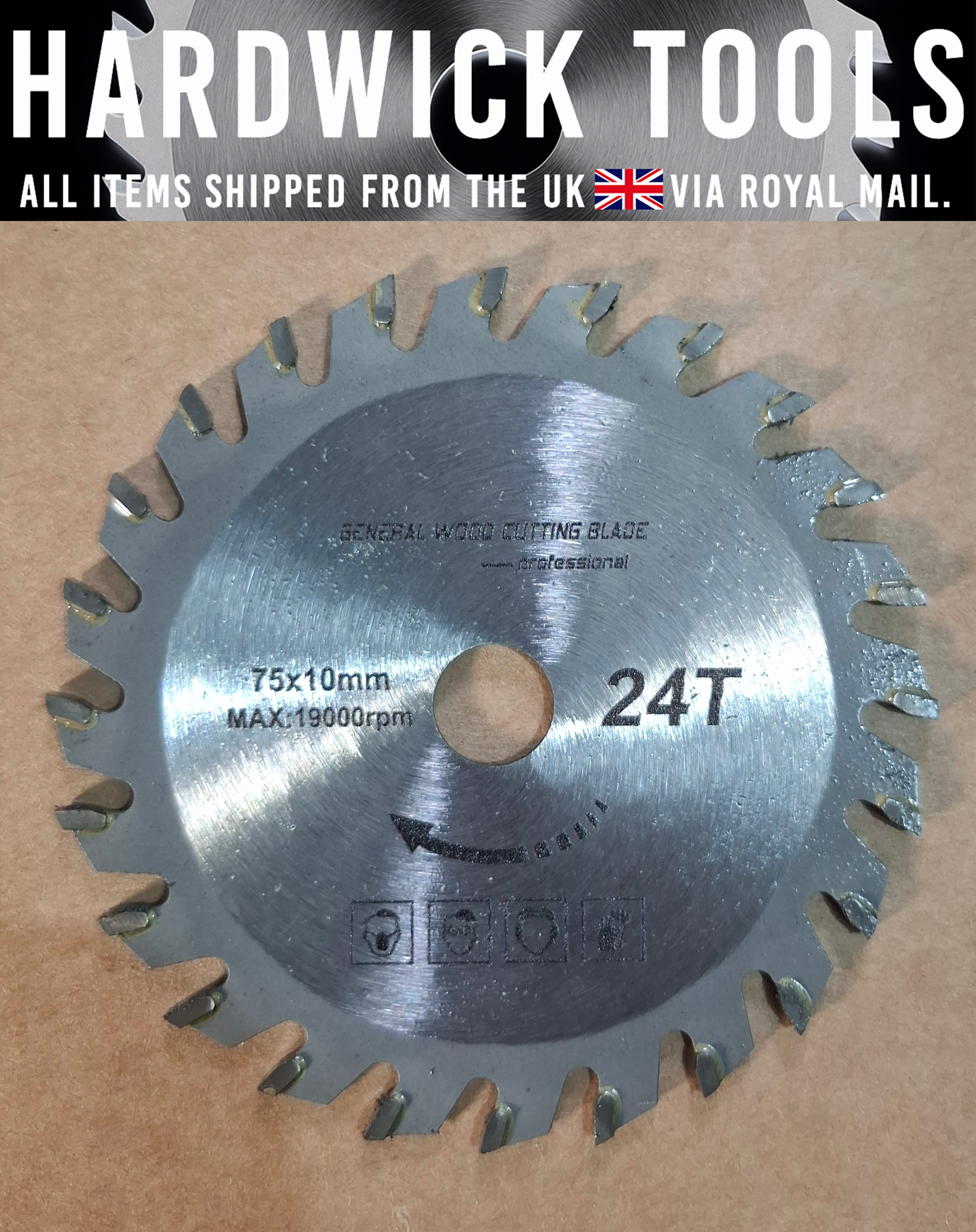 TCT Circular Wood Saw Blade 75mm (3 inch) x 10mm x 24T