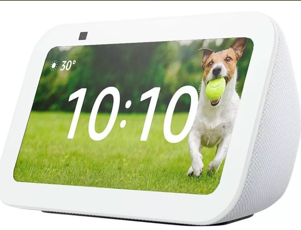 Amazon ECHO SHOW 5 (3rd Gen) con asistente virtual Alexa, pantalla integrada de 5.5" glacier white