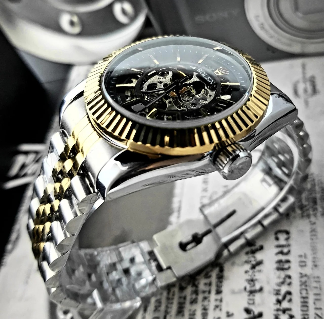 Reloj automático de lujo