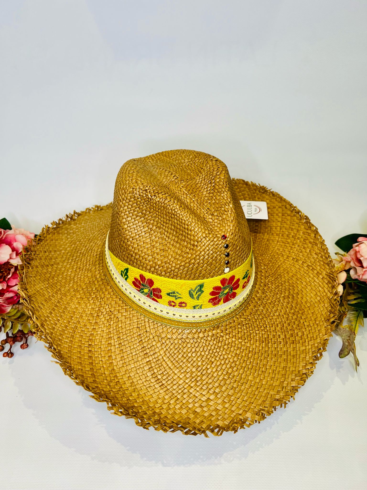 Sombrero de Paja con Flores | Flower Straw Hat