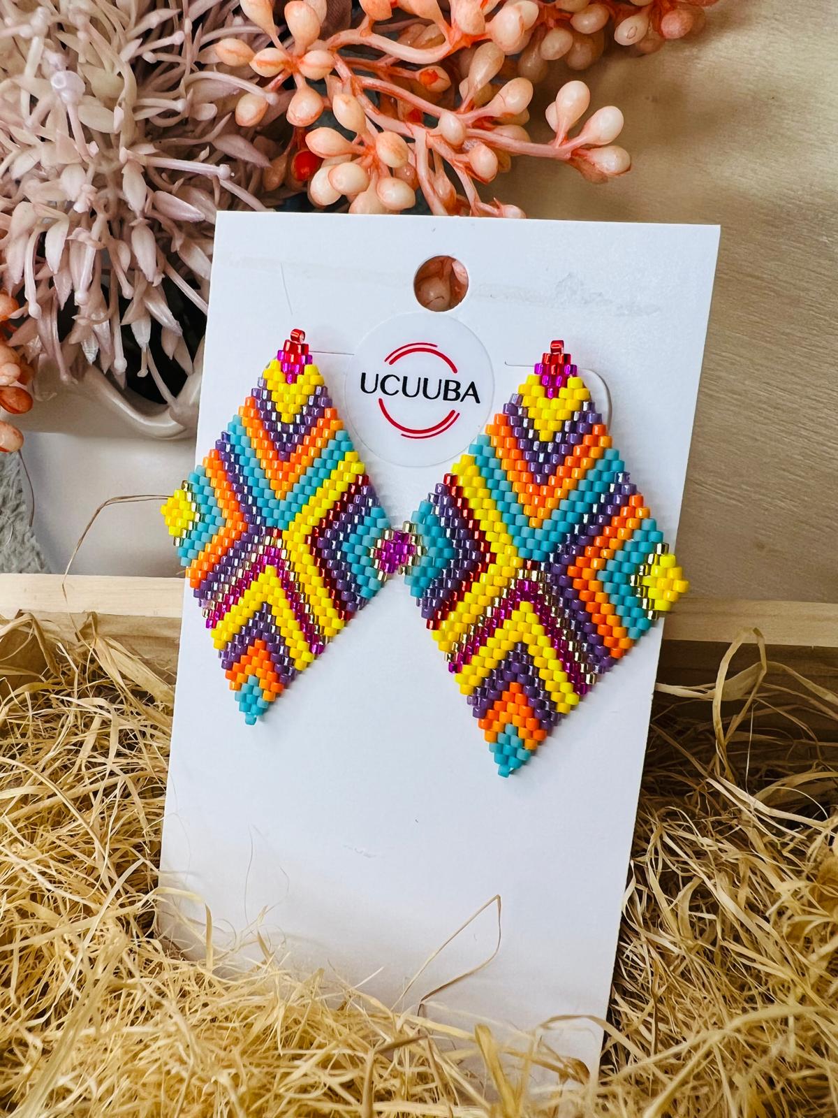 Aretes Coloridos Geometricos Miyuki | Colorful Geometric Miyuki Earrings