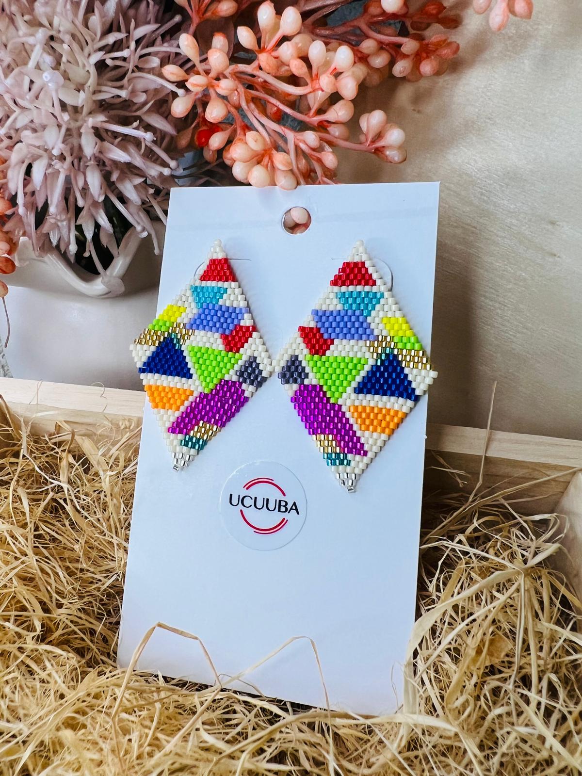 Aretes Coloridos Geometricos Miyuki | Colorful Geometric Miyuki Earrings