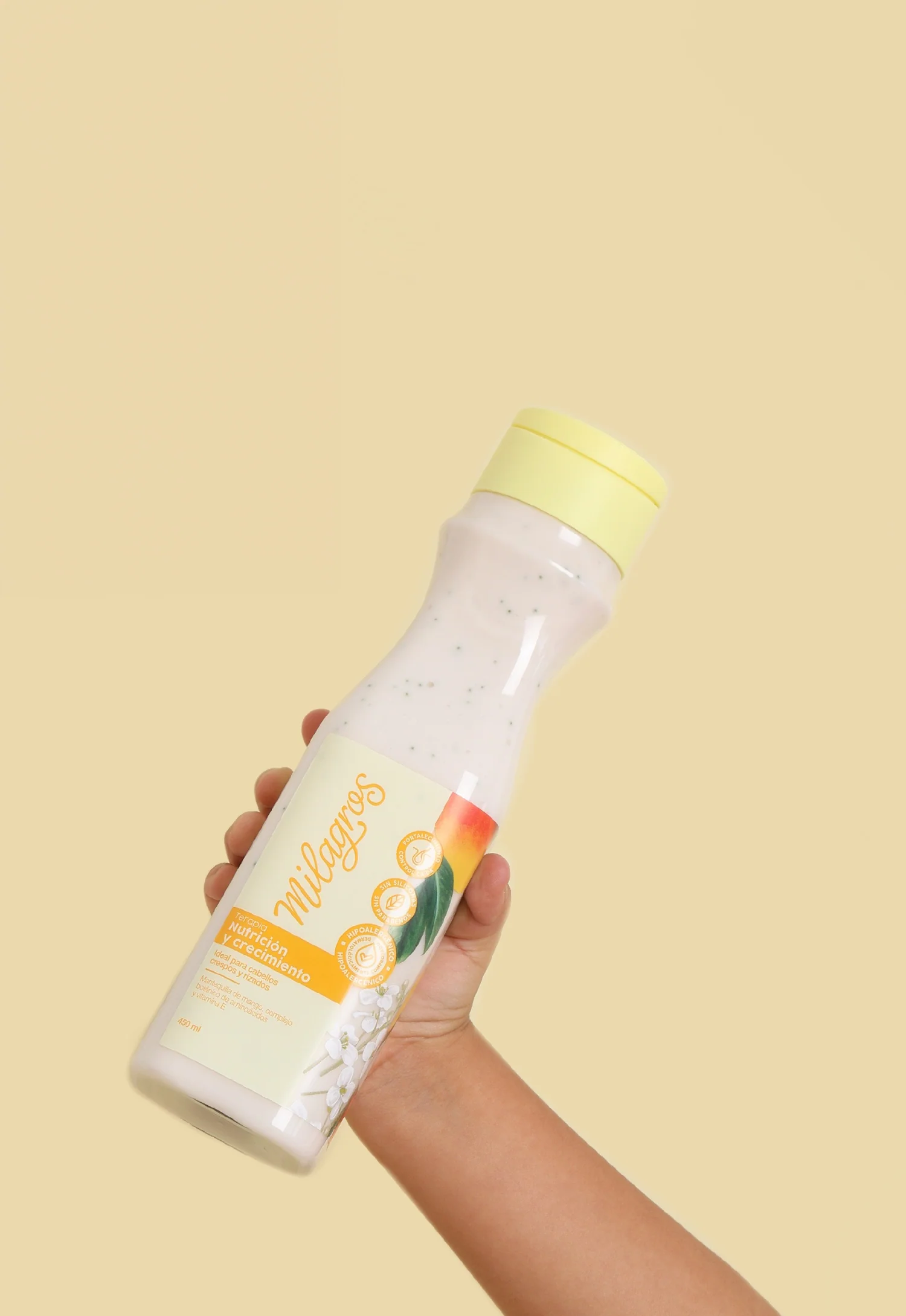 Tratamiento Nutrición y crecimiento Rizos Milagros | Treatment Nutrition and growth Curls Milagros (450ml)