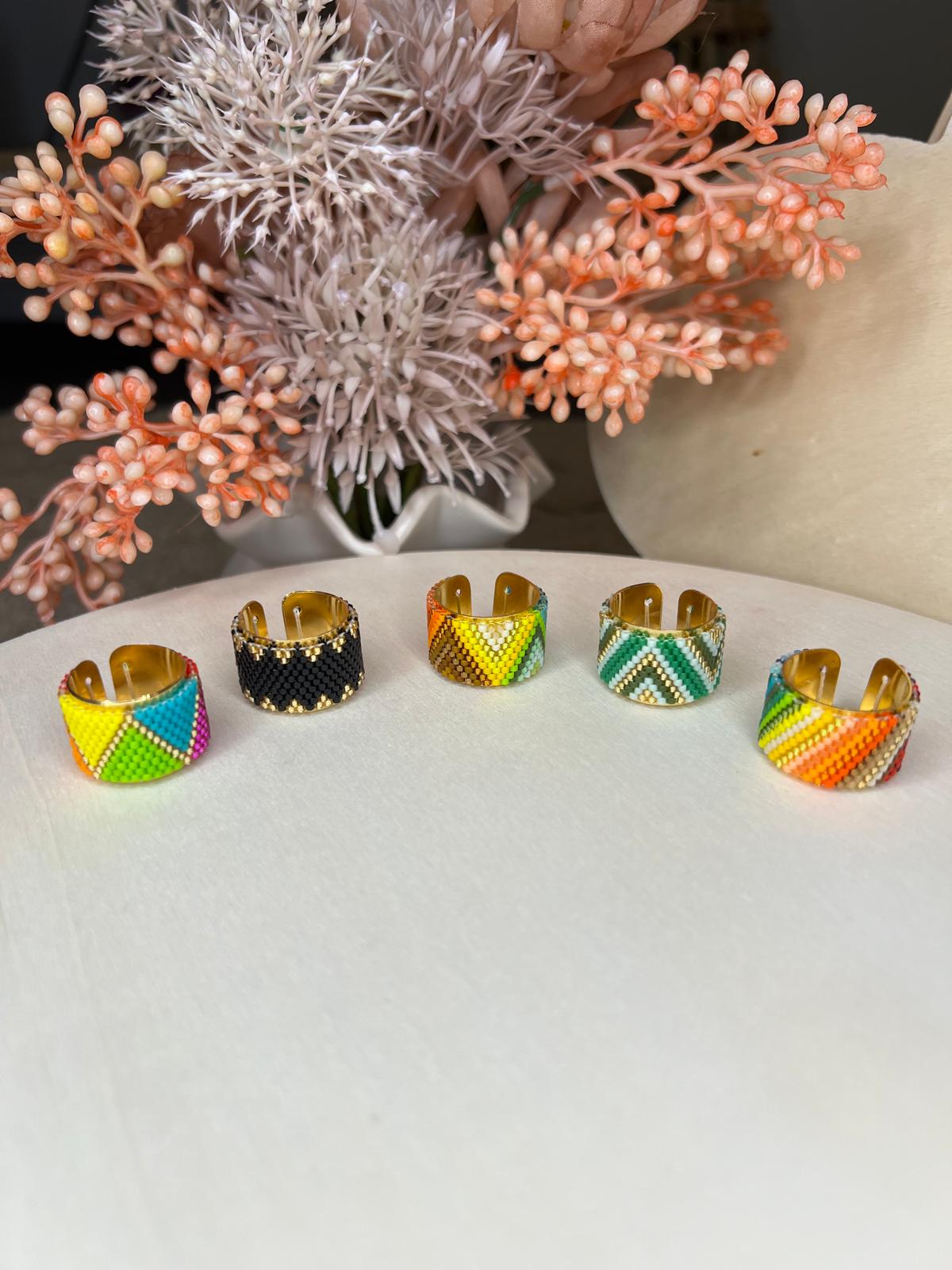 Anillos Coloridos Miyuki | Colorful Miyuki Rings