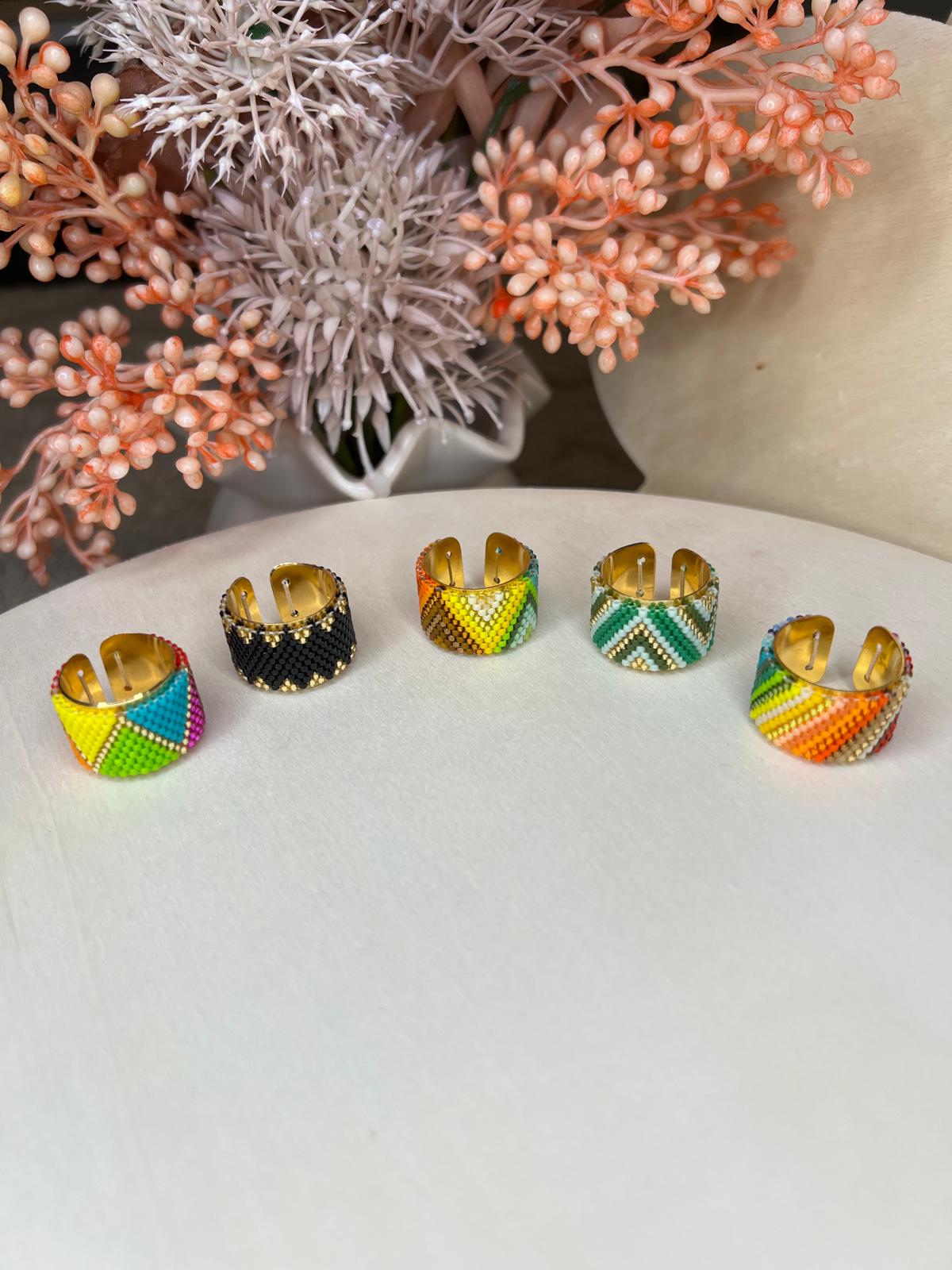 Anillos Coloridos Miyuki | Colorful Miyuki Rings