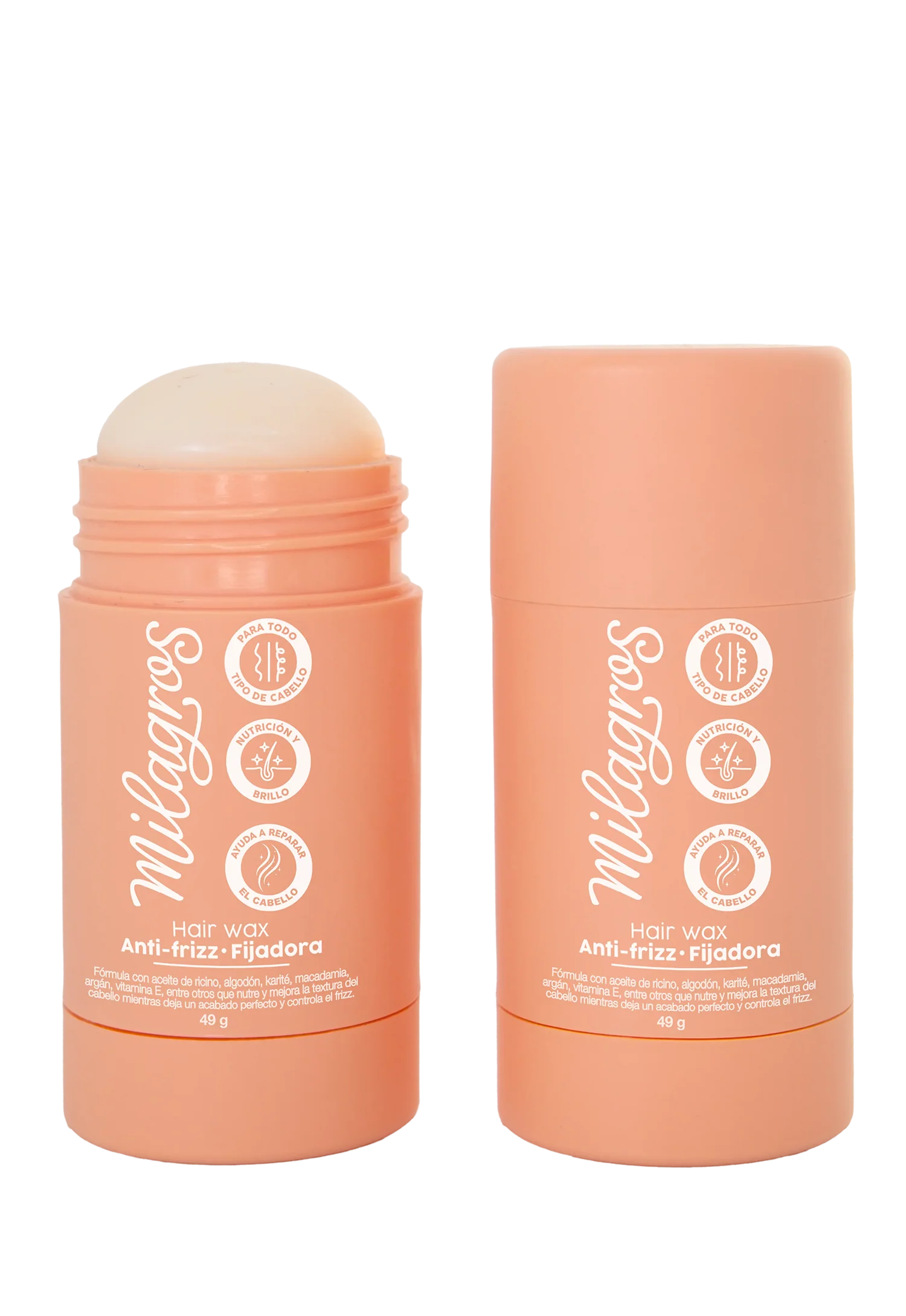 Hair Wax Stick (Anti frizz fijadora) Milagros | Hair Wax Stick (Anti-frizz fixative) Milagros (49g)