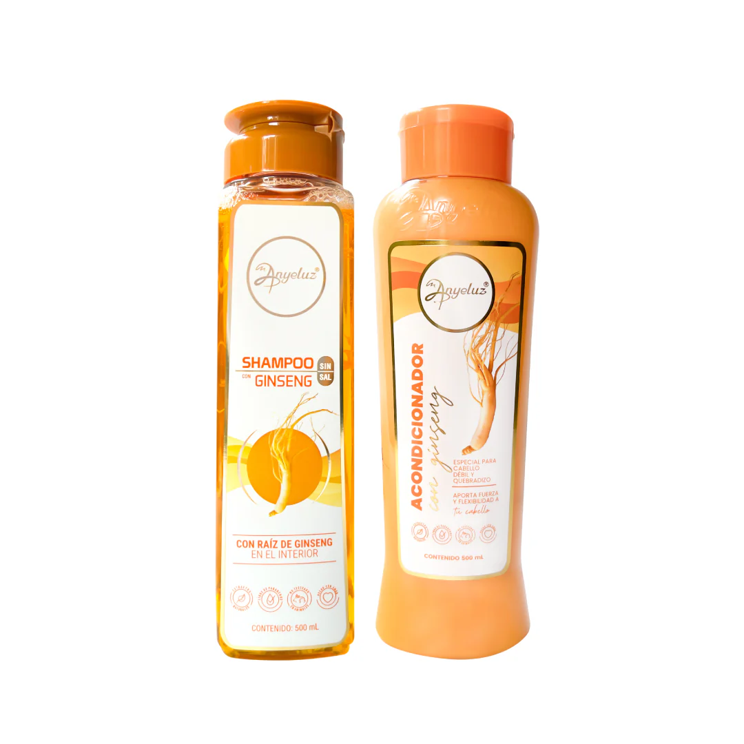 Shampoo y Acondicionador Ginseng Anyeluz | Shampoo & Conditioner Genseng Anyeluz (500ml)
