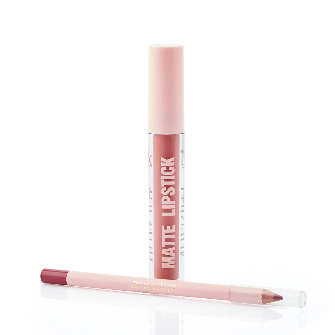 Kit Dúo Brillo Labial y Delineador de Labios Anyeluz | Anyeluz Lip Gloss and Lip Liner Duo Kit