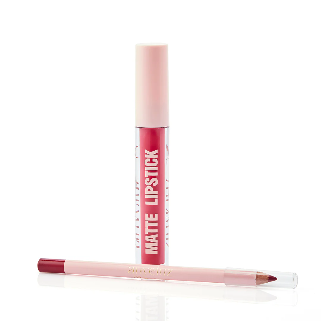 Kit Dúo Brillo Labial y Delineador de Labios Anyeluz | Anyeluz Lip Gloss and Lip Liner Duo Kit