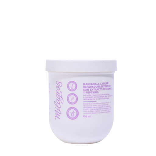 Mascarilla Capilar Reparadora Intensiva Con Extracto De Cebolla y Péptidos | Intensive Repair Hair Mask with Onion Extract and Peptides 450ml