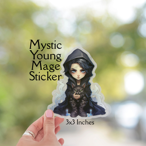 Mystic Young Mage Sticker