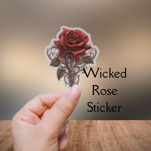 Wicked Rose Sticker