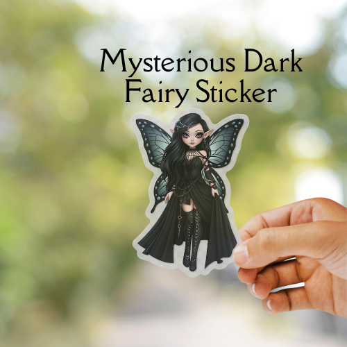 Mysterious Dark Fairy Sticker