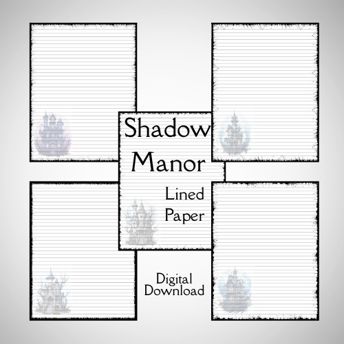 Shadow Manor Lined Paper Corner Design