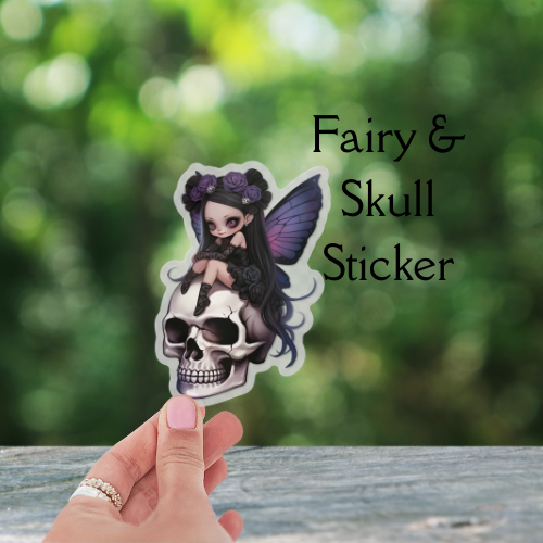 Fairy & Skull Sticker