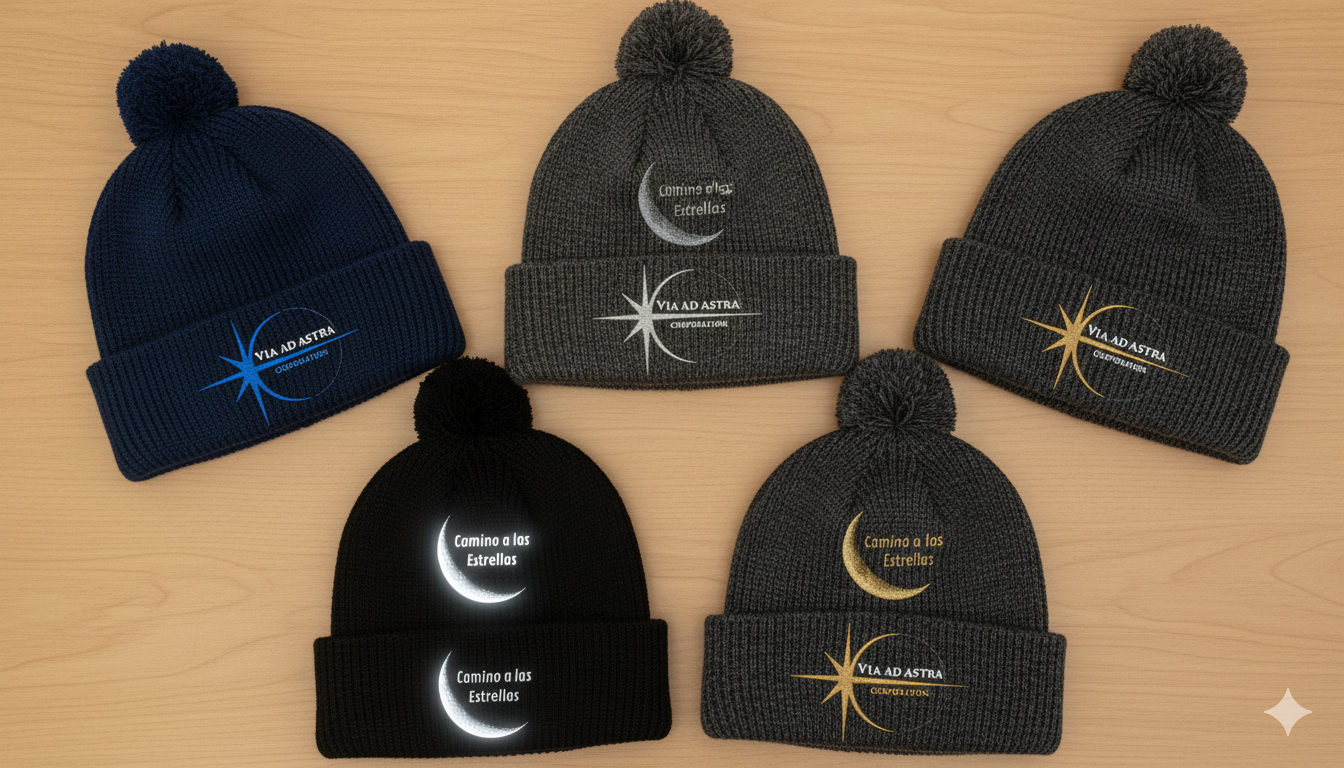 Gorros de algodón Via Ad Astra